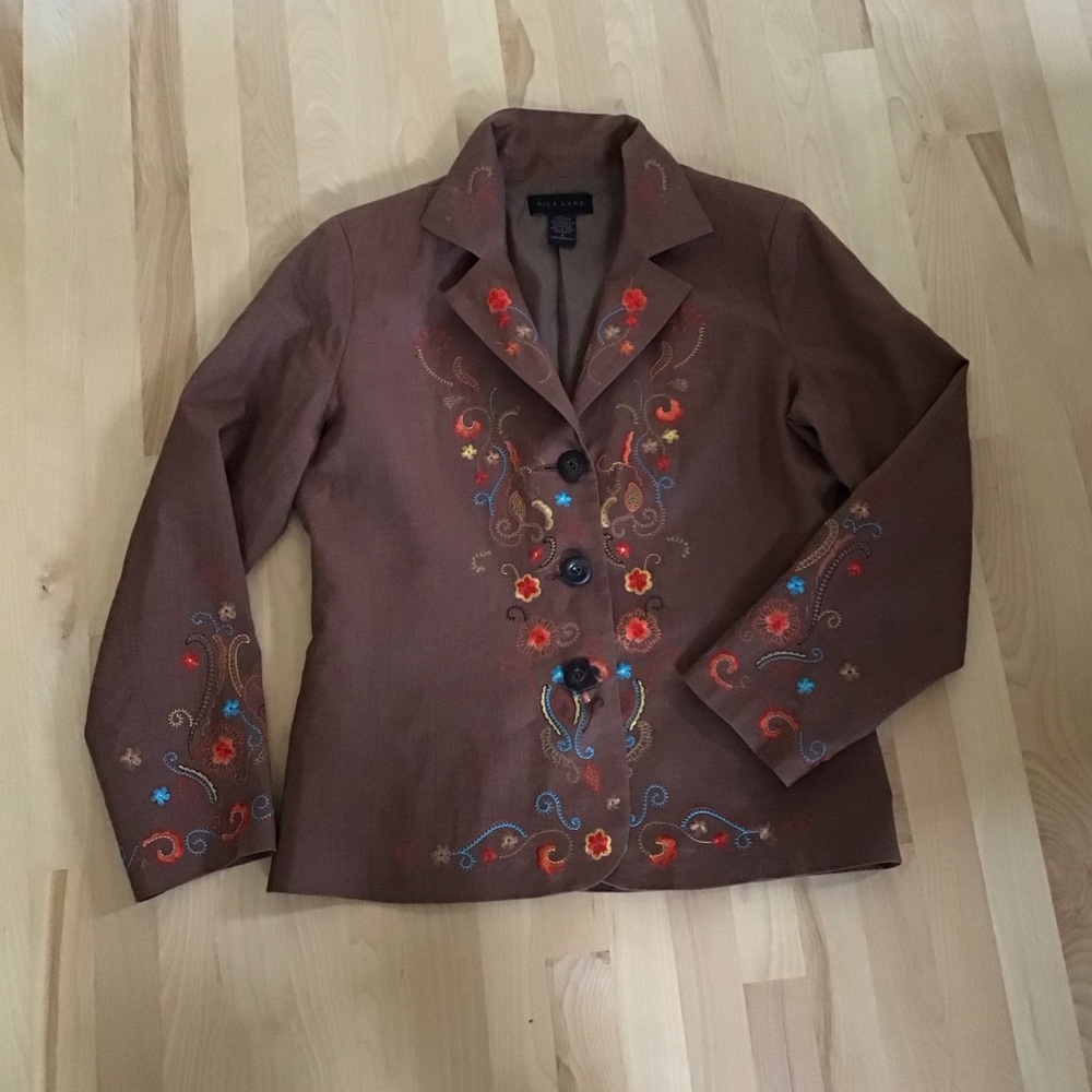 90s Unique Linen Jacket 🌸 - Picture 10 of 11